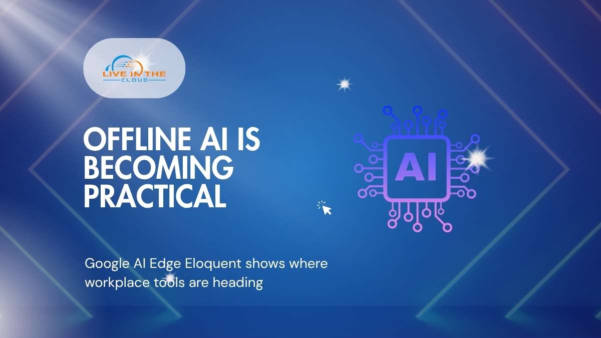 Offline AI and edge computing for workplace productivity using local speech-to-text and secure cloud options